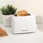 Hamilton Beach HB1116W Essentials 2 Slice Toaster - White - Wide Slots & Variable Browning image 1