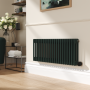 Evergreen Horizontal Smart Electric Radiator with Wi-Fi Thermostat - 1.2KW - H400xW1190 - Bathroom Safe image 1