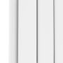 Riace White Horizontal Flat Designer Radiator 600x884mm Double Panel 3342 BTU