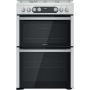 GRADE A2 - Hotpoint 60cm Dual Fuel Cooker - Stainless Steel image 1