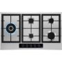 Refurbished 86cm Five Burner Gas Hob With Cast Iron Pan Stands - Stainless Steel