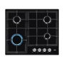 Refurbished AEG 3000 Series HGX64200SB 60cm 4 Burner Gas Hob Black