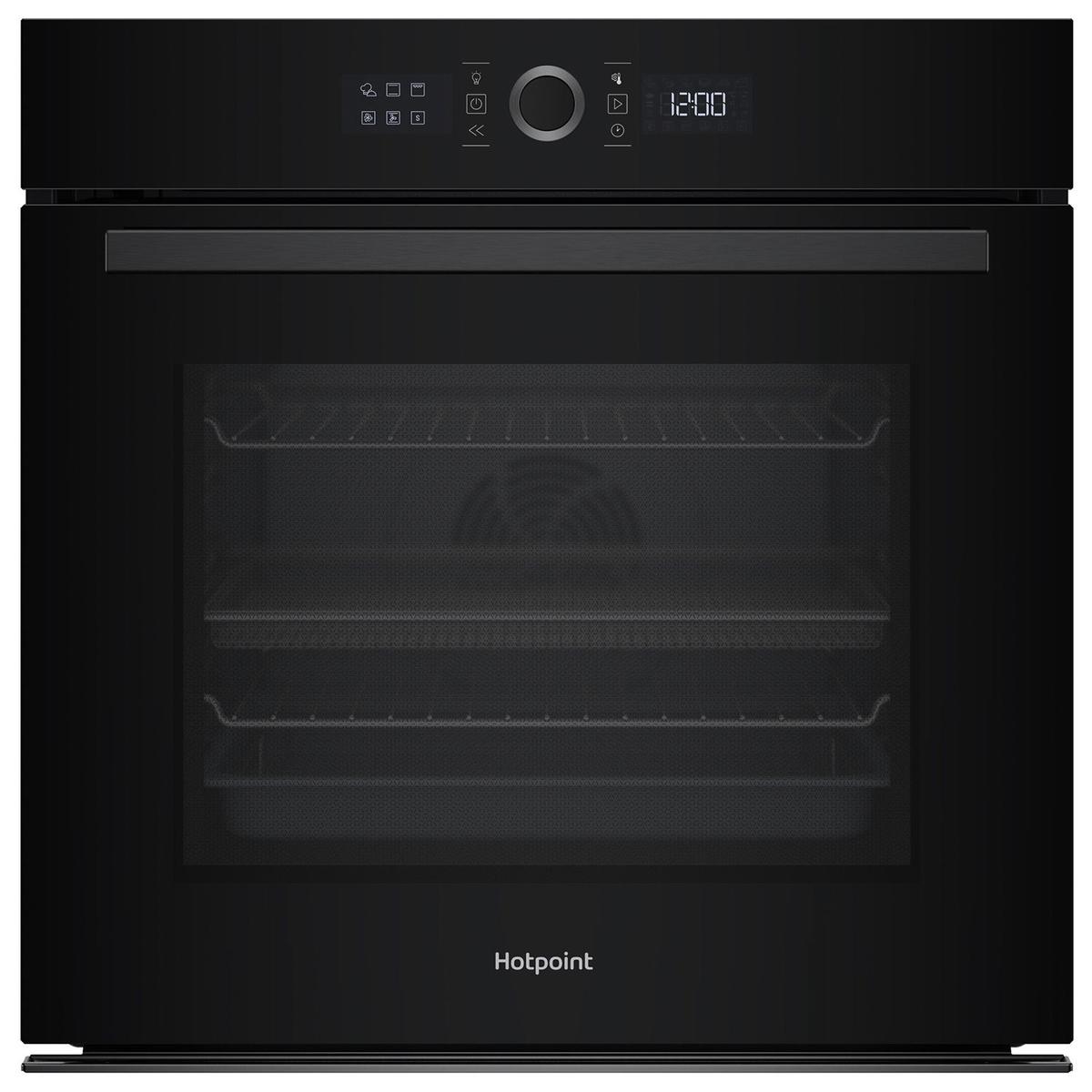 GRADE A2 - Hotpoint Class 4 HOI4S8PM0BUK Electric Fan Single Oven with Air Fry - Black