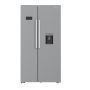 Refurbished Hotpoint HPG2 6583W XP4UK Dual No Frost American Fridge Freezer with FreshShield - Stainless Steel