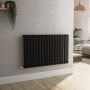 Sorrento Midnight Black Horizontal Oval Designer Radiator 600x1003mm Single Panel 2679 BTU image 5