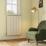Riace White Horizontal Flat Designer Radiator 800x612mm Single Panel 1430 BTU image 1