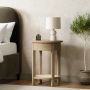 ONLY OPENED - Ida 1 Drawer Bedside Table In Wood