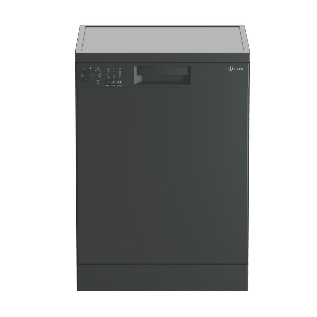 GRADE A2 - Indesit Push&Go Freestanding Dishwasher - Graphite