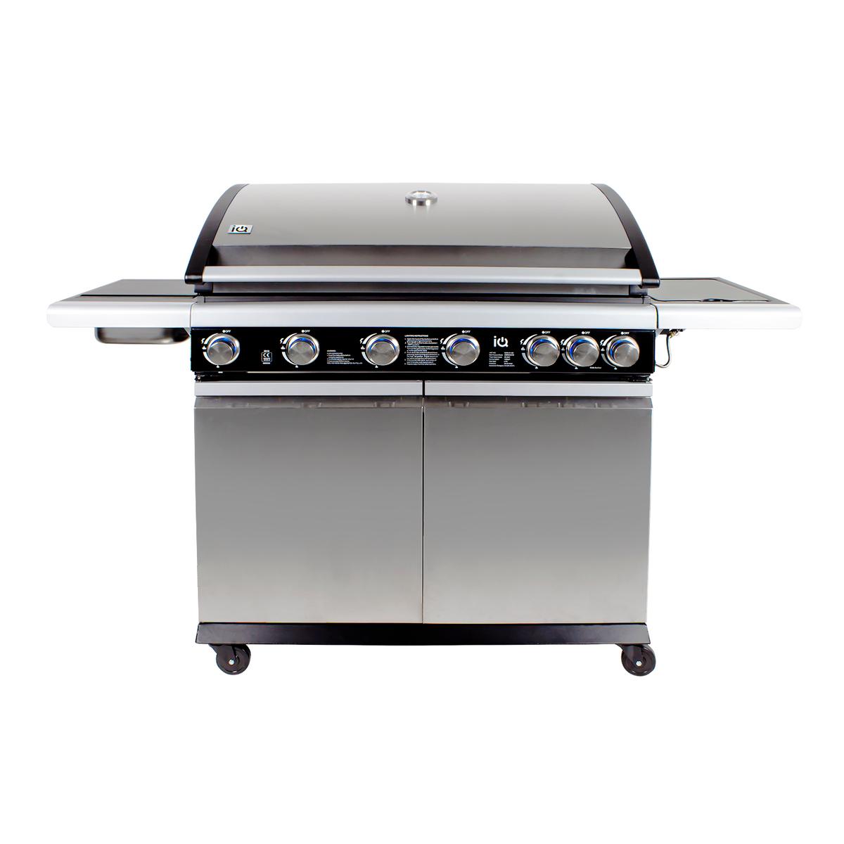 Refurbished Boss Grill Alabama Elite - 6 Burner Gas BBQ with Side Burner - Stainless Steel