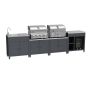 Boss Grill All Star Pro Modular Dual Fuel Outdoor Kitchen - Built-In Gas & Charcoal BBQ with Fridge - Black image 1