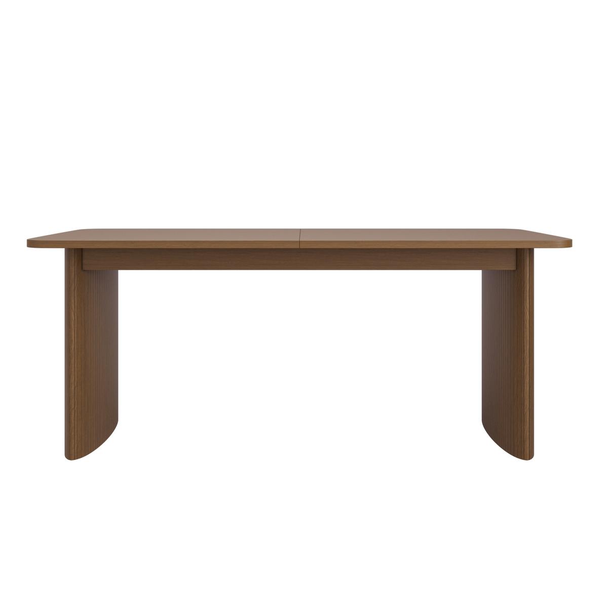 Walnut Finish Extendable 6-8 Seater Dining Table - Jarel image 1