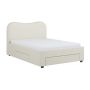Cream Upholstered King Bed Frame with Storage – Joanie image 1