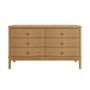 ONLY OPENED - Solid Light Wood Chest of 6 Drawers - Josephine
