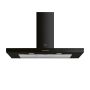 Refurbished Smeg 110cm Chimney Cooker Hood - Black image 1