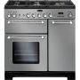 Rangemaster Kitchener 90cm Dual Fuel Range Cooker - Stainless Steel image 1