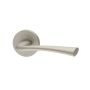 Internal Satin Black Lever Door Handle with Latch and Hinges Pack - 65mm Latch - Kuban - XL Joinery image 1