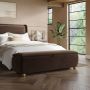Brown Velvet Ottoman Storange Blanket Box 150cm - Lacey image 1