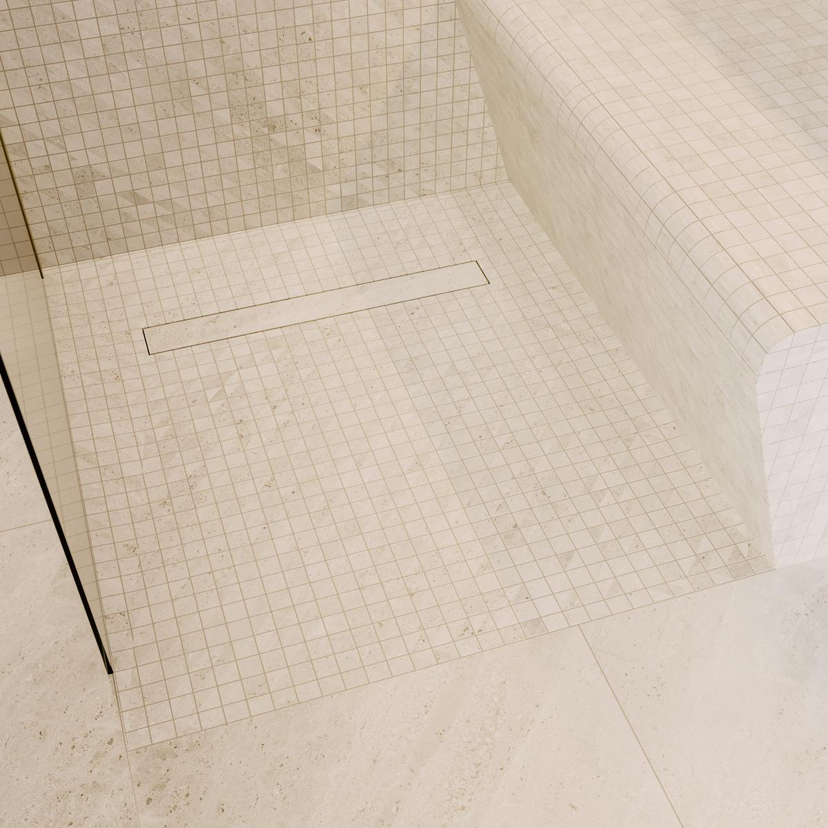 1000 x 900mm Wet Room Shower Tray Formers (Tile-Ready Boards) with Linear End Waste image 1