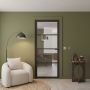 Internal Black Laminate Glazed Crittal Door with Clear Glass - Pre-Finished - 1981 x 762 x 35mm - Brent - XL Joinery