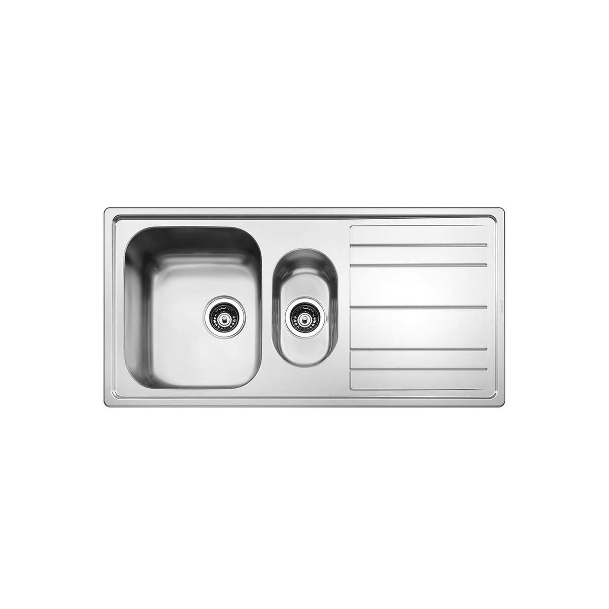 Smeg LER150 1.5 Bowl Single Drainer Reversible Inset Sink Stainless Steel image 1