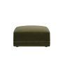 Moss Green Velvet Footstool - Laine image 1