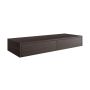 1200mm Walnut Wood Effect Wall Hung Double Countertop Vanity Unit - Lugo image 1