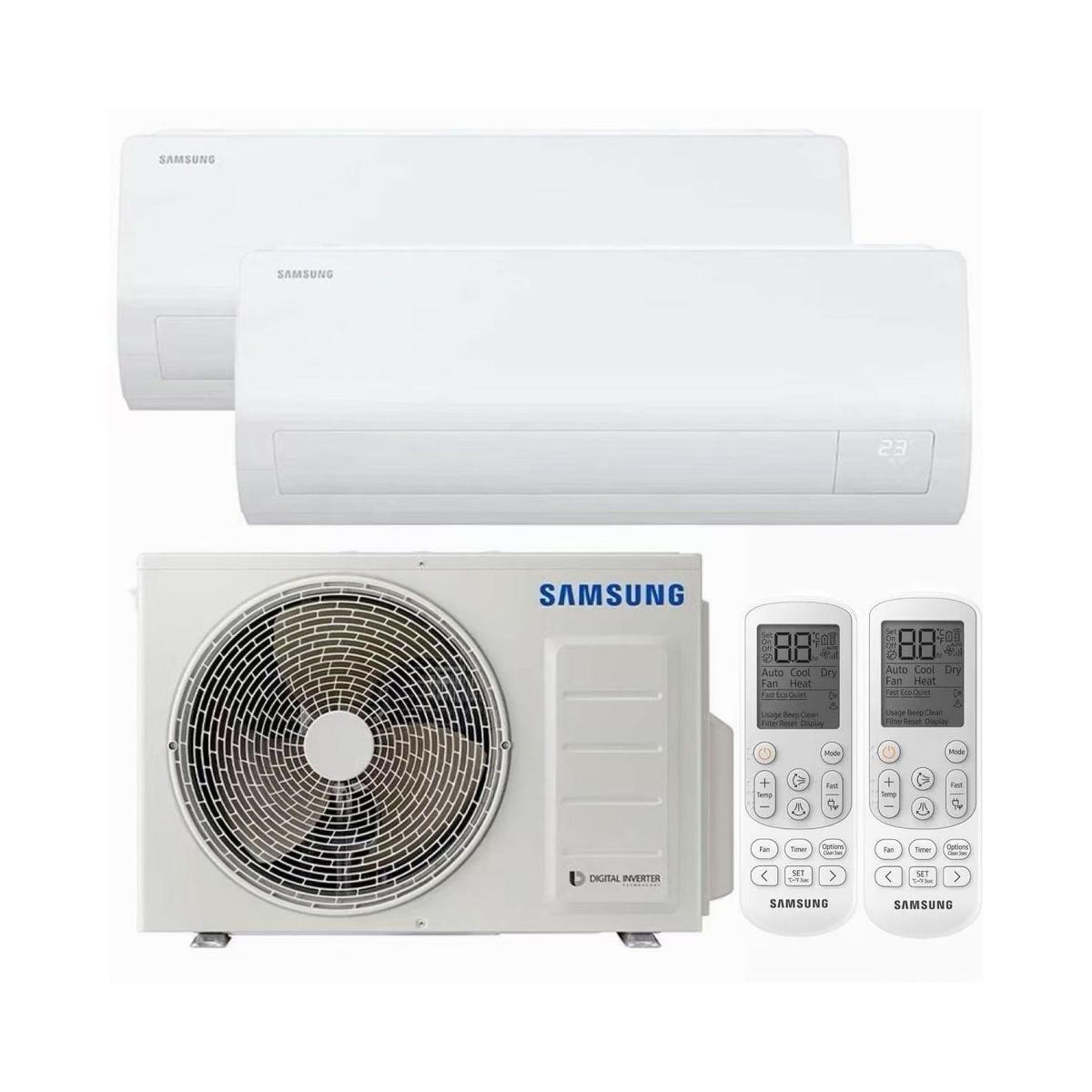 Samsung Luzon A+++ Smart Multi-Split 9000 + 12000 BTU Wall Mounted Air Conditioner with Heat Pump image 1