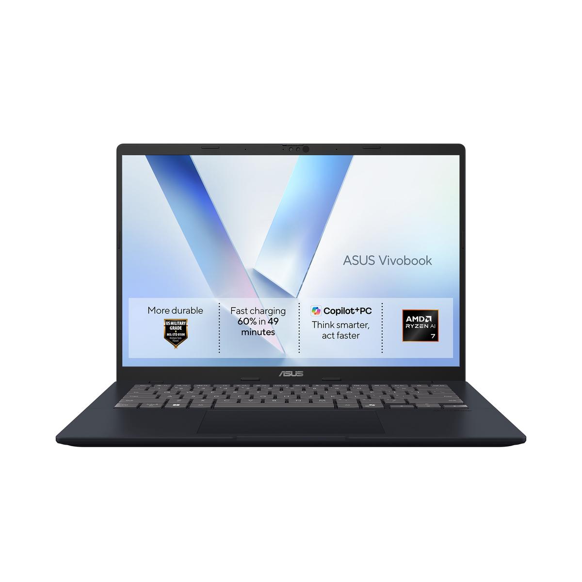 ASUS Vivobook 14 AMD Ryzen AI 7 16GB RAM 1TB SSD 14 Inch Windows 11 Laptop image 1