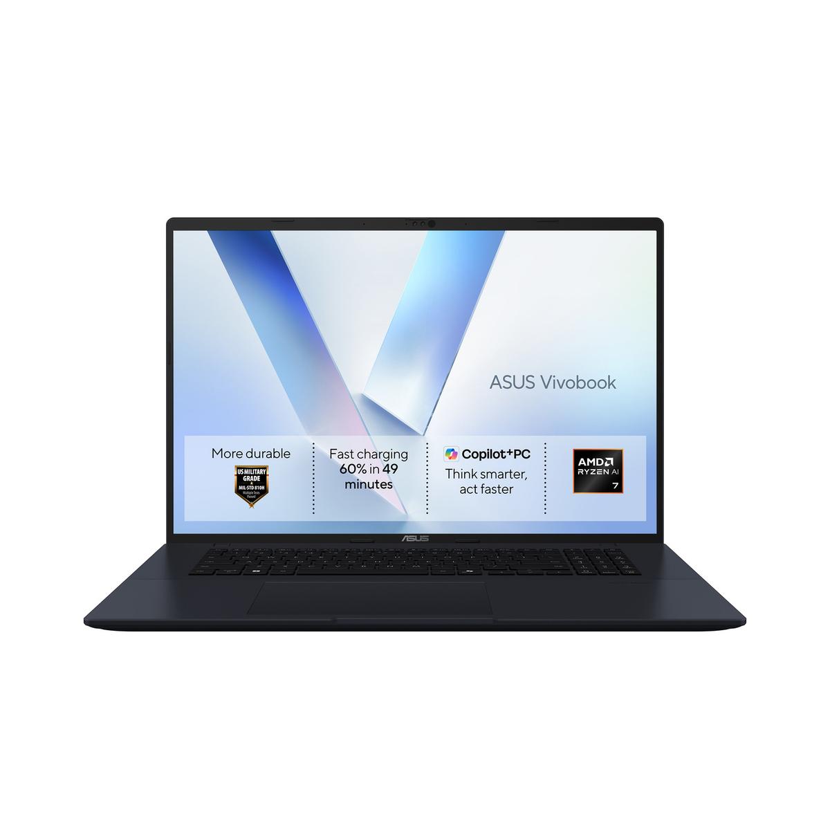 ASUS Vivobook 18 AMD Ryzen AI 7 16GB RAM 1TB SSD 144Hz 18 Inch Windows 11 Laptop image 1