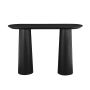 Black Wooden Console Table with Flared Legs - Malia image 1