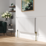 Elego Brushed Brass Modern Manual Angled Radiator Valves (pair) image 1