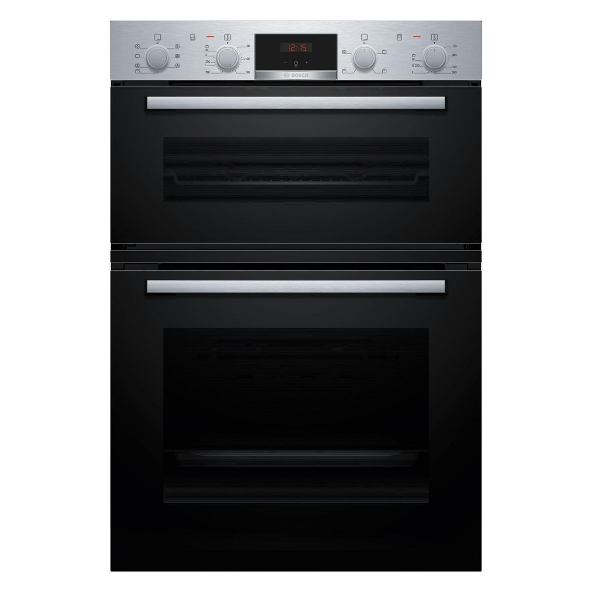 GRADE A2 - Bosch Series 4 MBA533BS3B Electric Built-In Double Oven - Stainless Steel
