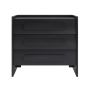 Wide Black Chest of 3 Drawers - Margot  image 1