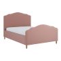Pink Chenille Double Side-Lift Ottoman Storage bed with Legs - Marie image 1