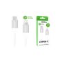 CHARGE-IT Premium 1 Metre USB-C to Lightning Cable - White image 1