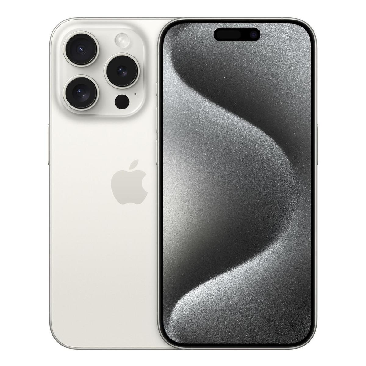 Refurbished Apple iPhone 15 Pro Max White Titanium 6.7" 256GB 5G Unlocked & SIM Free Smartphone