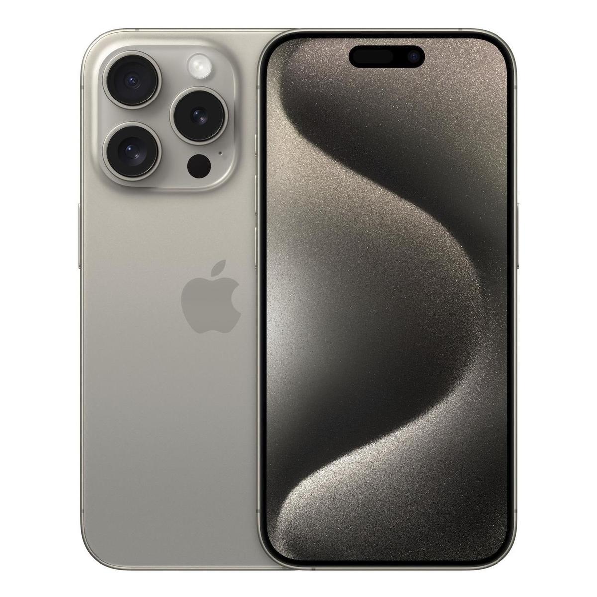 Refurbished Apple iPhone 15 Pro Max Natural Titanium 6.7" 256GB 5G Unlocked & SIM Free Smartphone image 1