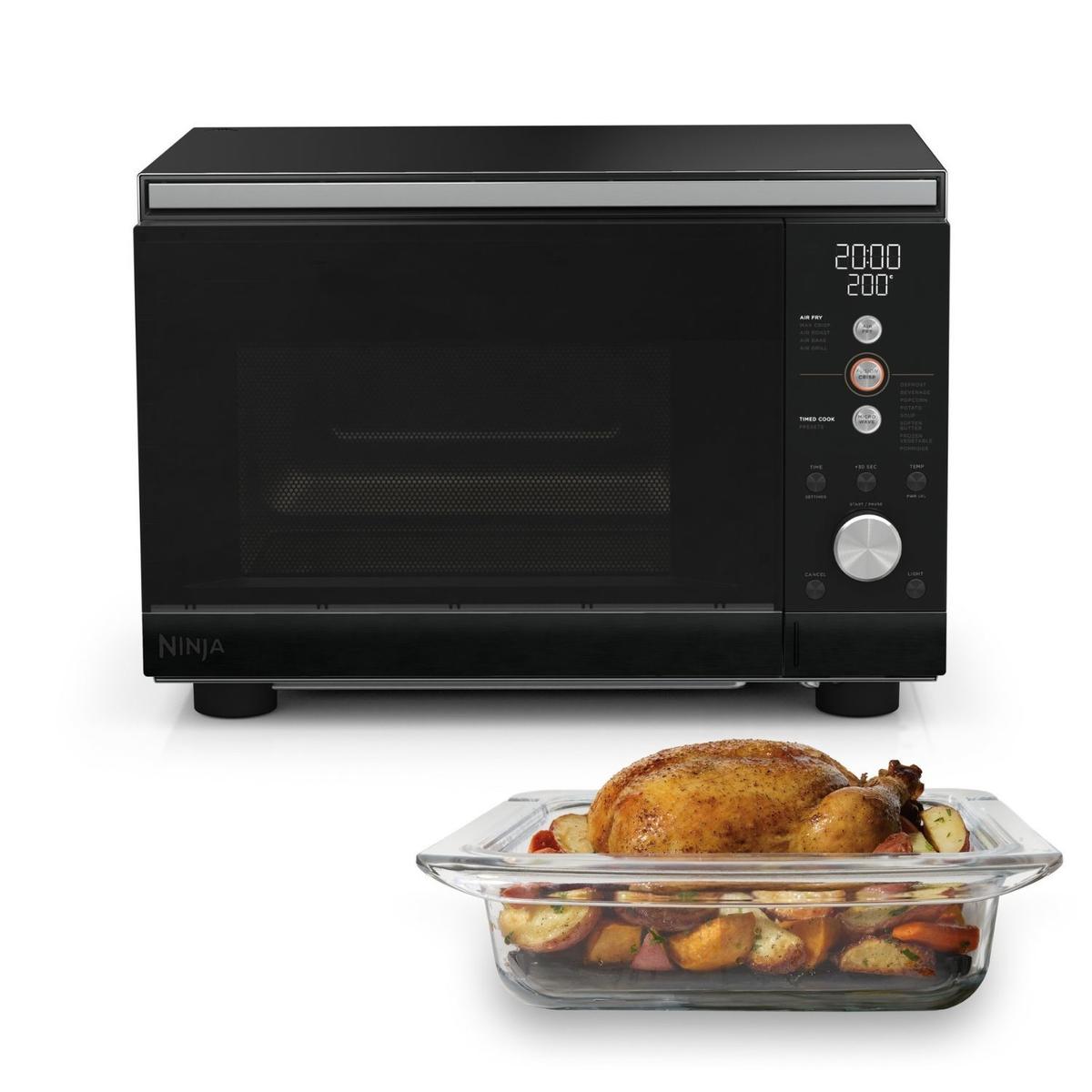Ninja CRISPi 5.2L Microwave Air Fryer & Oven – Black  3-in-1 Multi-Function Cooker image 1