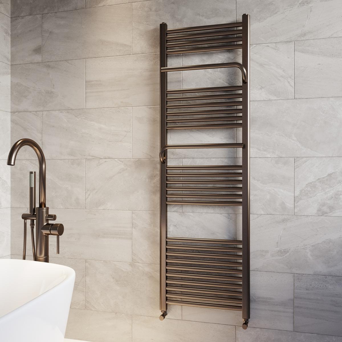 Bronze Towel Radiator 1600 x 500mm - Nazco image 1