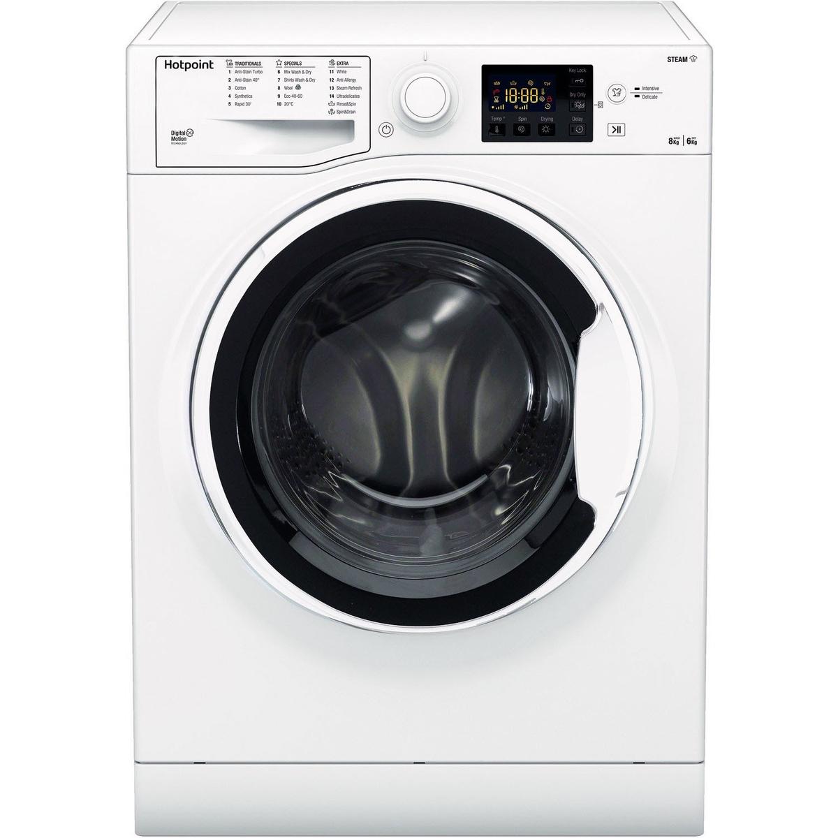 GRADE A2 - Hotpoint Anti-Stain 8kg Wash 6kg Dry 1400rpm Washer Dryer - White