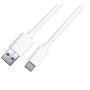 OEM 1 Meter USB-A 2.0 to USB-C 480Mps 15W White Cable image 1