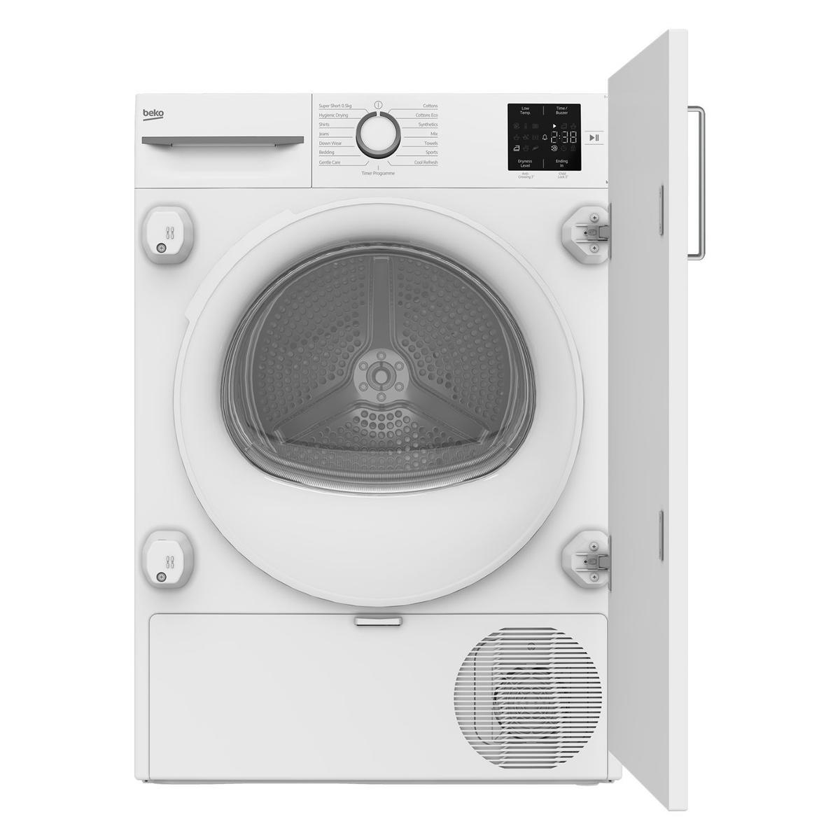 Beko 7kg Integrated Heat Pump Tumble Dryer - White image 1