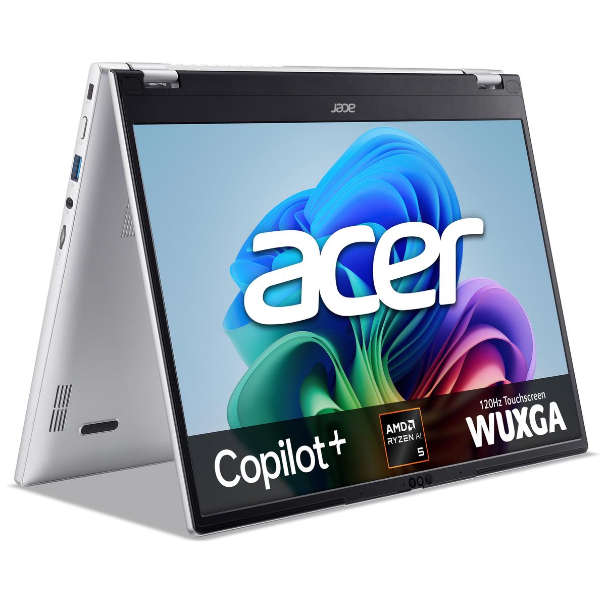 Acer Aspire Spin AMD Ryzen AI 5 16GB RAM 512GB SSD 14 Inch Windows 11 Laptop image 1