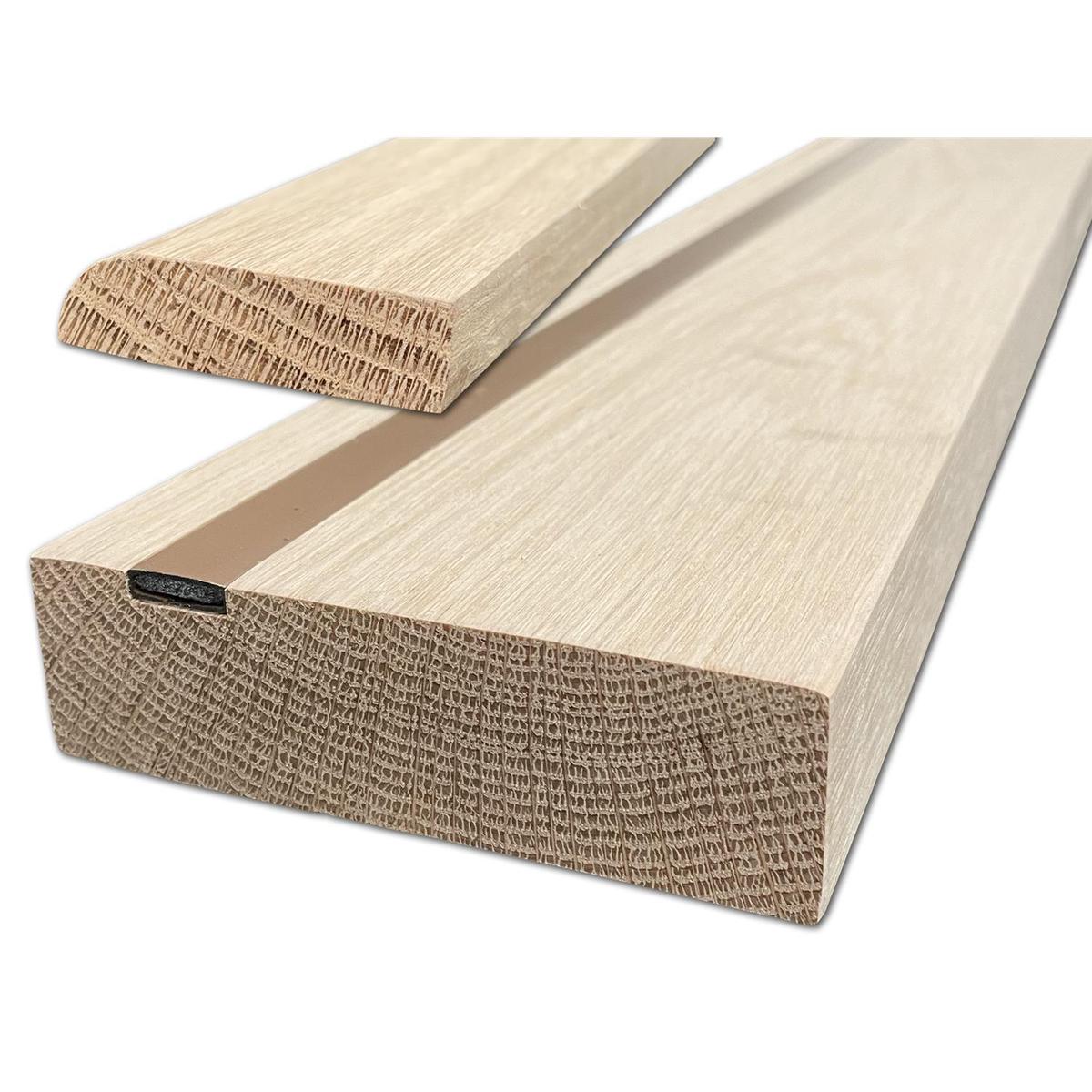Internal Oak Fire Door Lining Set with Intumescent Strip - 108 x 30mm, Unfinished image 1