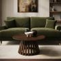 Large Round Walnut Pedestal Coffee Table - Owen image 1