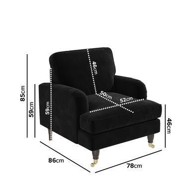 ALMOST PERFECT - Payton Armchair in Sunningdale jet