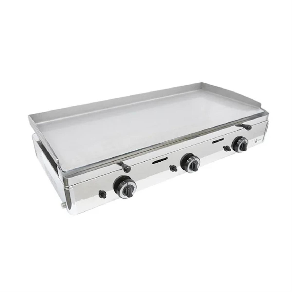 GRADE A2 - Parry PGF1000G 3 Burner Triple Zone Countertop LPG Griddle - 1000mm Wide