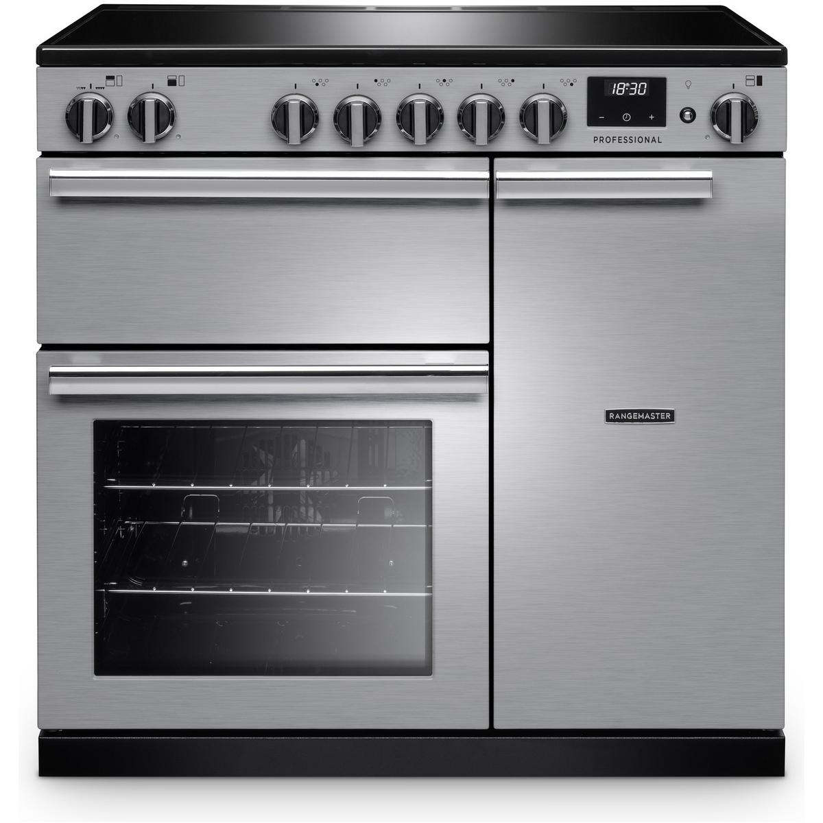 Rangemaster Professional 90cm Induction Range Cooker - Stainless Steel image 1