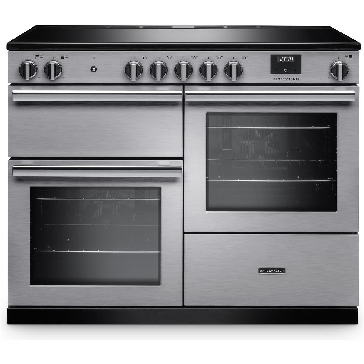 Rangemaster Professional 110cm Induction Range Cooker - Stainless Steel image 1