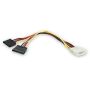StarTech Internal Power Splitter Cable - LP4 to 2 SATA image 1